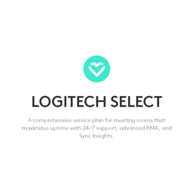 Logitech Select Comprehensive Room Service Plan, 24/7 support, advance RMA, 1 year